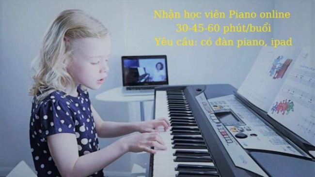 Nhận dạy piano trực tuyến cho người có căn bản, một kèm một Canada